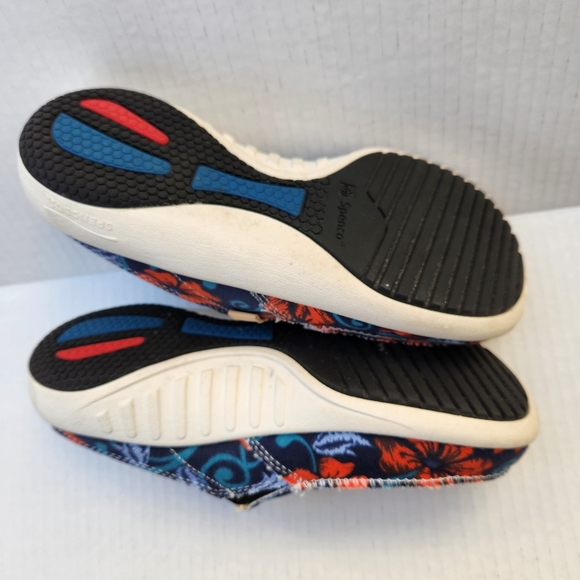 Spenco Siesta Solstice Poppy Print Floral Women's Size 5 Slip On Mules - Picture 5 of 7